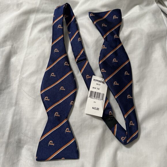 New PEPPERDINE University Men’s Adjustolox Silk BowTie Bow Tie - Picture 11 of 16